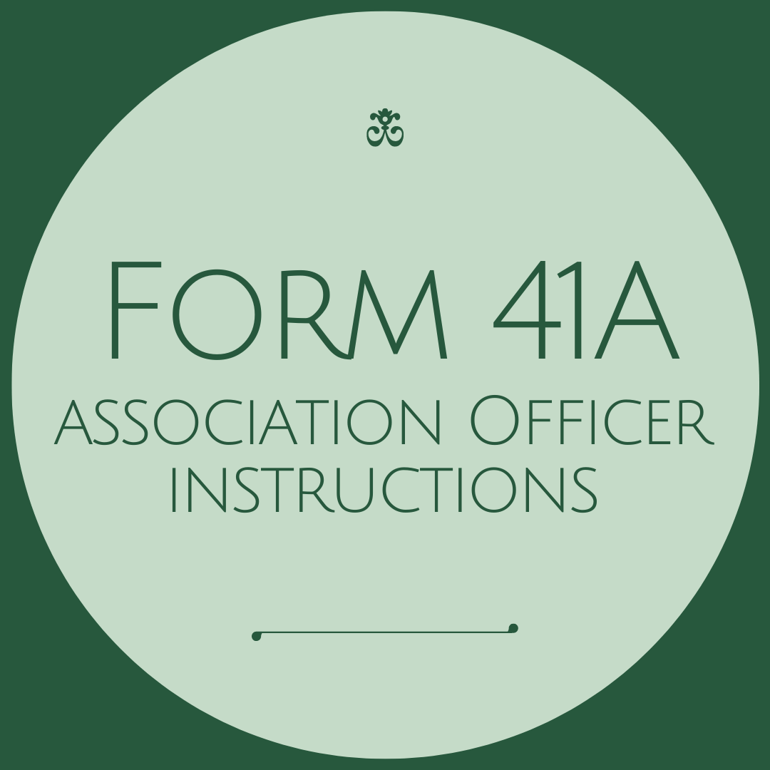 Association Officers Instructions