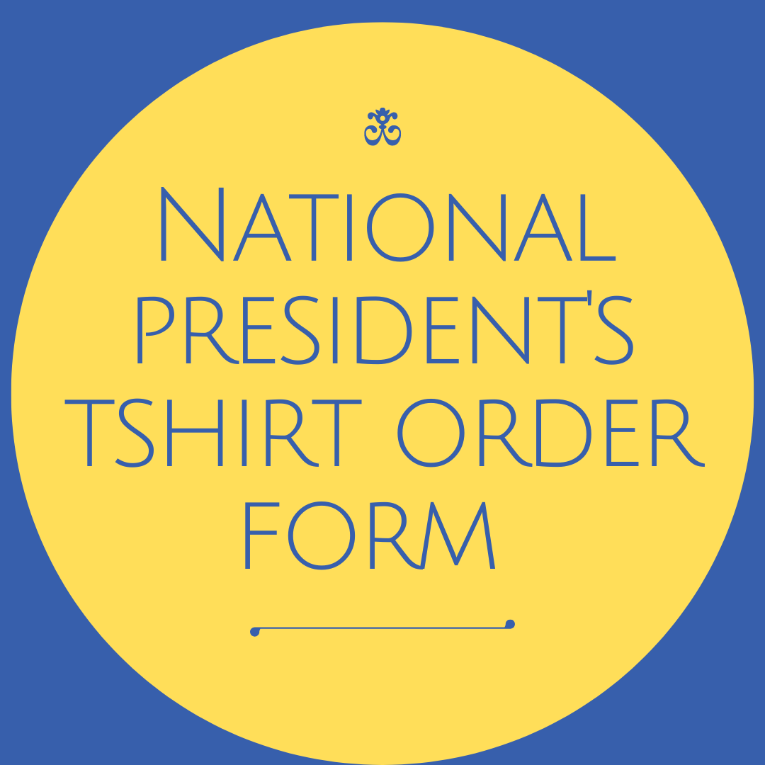 National pres t-shirt order form graphic